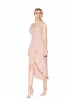 Discount Knee Length Short Formal Crepe Bridesmaid Dress / Prom Dress