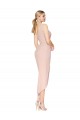Discount Knee Length Short Formal Crepe Bridesmaid Dress / Prom Dress