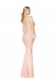 Discount Sweetheart Shirred Neck Long Floor Length Formal Crepe Bridesmaid Dress / Prom Dress