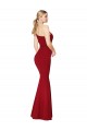 Discount One Shoulder Long High Neck Sleeveless Mermaid Formal Crepe Bridesmaid Dress / Prom Dress