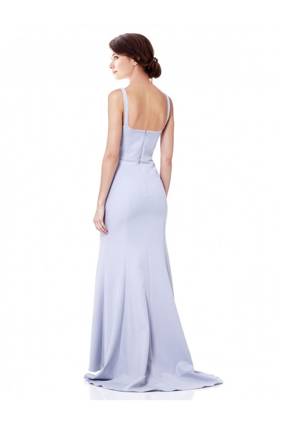 Discount Sweetheart High Neck Sleeveless Formal Crepe Bridesmaid Dress / Prom Dress