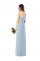 Discount One Shoulder Crepe Trumpet Bridesmaid Dress / Prom Dress with Front Slit