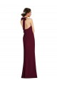 Discount Tie Halter Open Back Trumpet Bridesmaid Dress / Prom Dress