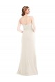 Discount Long Strapless Tuxedo Maxi Bridesmaid Dress / Prom Dress with Front Slit & Pockets