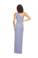 Discount Floor Length One Shoulder Formal Crepe Bridesmaid Dress / Prom Dress with Pencil Skirt and Side Split
