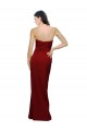 Discount Straight Pencil Skirt Long Sweetheart Formal Crepe Bridesmaid Dress / Prom Dress with High Side Split