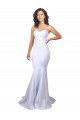 Discount Simple Long Strapless Sweetheart Mermaid Crepe Beach Wedding Dress