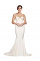 Discount Strapless Cowl Neck Sweep Train Formal Stretch Satin Bridesmaid Dress / Prom Dress