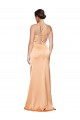 Discount One Shoulder Ruched Formal Stretch Satin Bridesmaid Dress / Prom Dress with Thigh High Split
