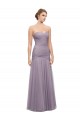 Discount Draped Long Mermaid Sweetheart Tulle Bridesmaid Dress
