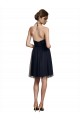 Discount High Neck Illusion Bodice Bridesmaids Dress