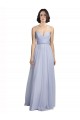 Discount Spaghetti Strap Tulle Bridesmaids Dress with Ruched Bodice