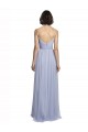 Discount Spaghetti Strap Tulle Bridesmaids Dress with Ruched Bodice