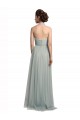 Discount Halter Ruched Sweetheart Neckline Tulle Bridesmaid Dress