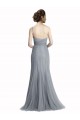 Discount One Shoulder Tulle Fit and Flare Bridesmaid Dress