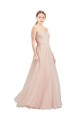 Discount Floor Length Sweetheart Tulle Bridesmaid Dress with Open Back