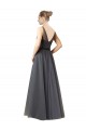 Discount Sweetheart Long Tulle Bridesmaid Dress with Sash
