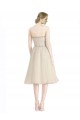 Discount Strapless Short Cocktail Length Tulle Cocktail Bridesmaid Dress with Pleats