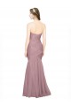 Discount Mermaid Strapless Tulle Bridesmaid Dress with All Over Pleats