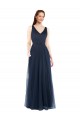 Discount V-Neck Soft and Simple Tulle Bridesmaid Dress