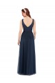 Discount V-Neck Soft and Simple Tulle Bridesmaid Dress