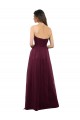 Discount Strapless Tulle A-line bridesmaid dress with pleated top