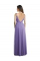 Discount Sweetheart Deep V-Back Tulle Bridesmaid Dress with Draped Bodice