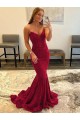 Discount Sweetheart Sleeveless Long Sweep Train Velvet Sequin Prom Dress