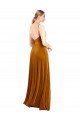 Discount Long Velvet Cowl Neck Slip Bridesmaid Dress / Prom Dress