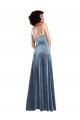 Discount Sleek Cowl Neck Velvet Maxi Bridesmaid Dress / Prom Dress with Pockets