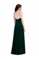 Discount Velvet Halter Maxi Bridesmaid Dress / Prom Dress with Pockets & Front Slit