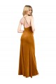 Discount Halter Neckline Long Full Length Formal Velvet Bridesmaid Dress / Prom Dress with Strappy Back
