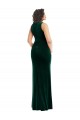 Discount Square Neck Long Velvet Maxi Bridesmaid Dress / Prom Dress