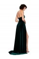 Discount Sweetheart Fluid Velvet Bridesmaid Dress / Prom Dress with High Split