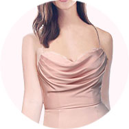 Discount Cowl Neck Bridesmaid Dresses