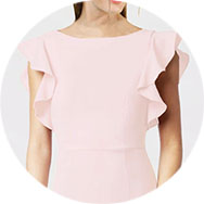 Discount Ruffle Sleeves Bridesmaid Dresses